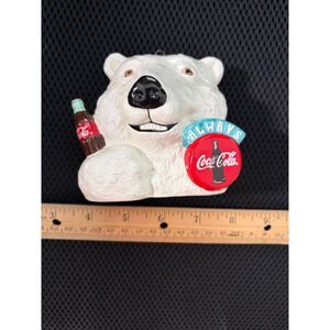 1997 Coca Cola polar bear ornament ceramic